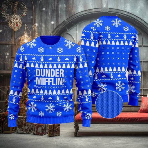 The Office Dunder Mifflin Knitted Xmas Sweater Gift Holidays