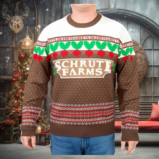 The Office Dwight Schrute Farms Beets The Office Ugly Christmas Sweater