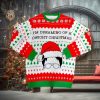 Miami Dolphins Check Christmas Sweater