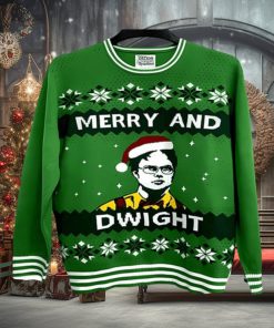 The Office Merry and Dwight Adult The Office Ugly Christmas Sweater