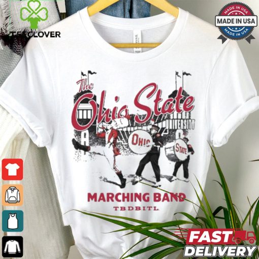 The Ohio state buckeyes mitchell and ness marching band shirt