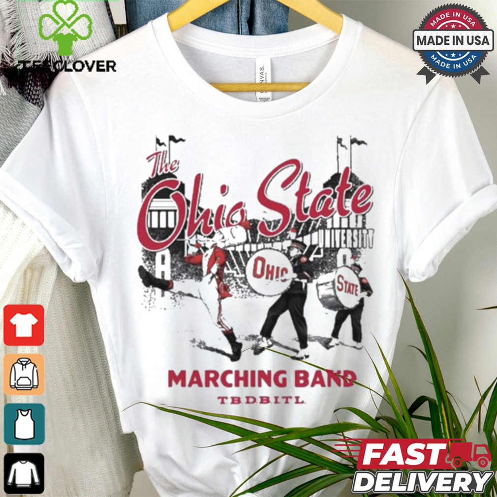 The Ohio state buckeyes mitchell and ness marching band shirt The Ohio state buckeyes mitchell and ness marching band shirt