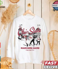 The Ohio state buckeyes mitchell and ness marching band shirt
