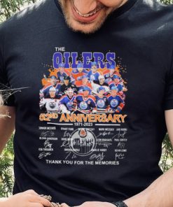 The Oilers 52nd Anniversary 1971 2023 Thank You For The Memories Signatures Shirt