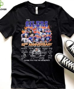 The Oilers 52nd Anniversary 1971 2023 Thank You For The Memories Signatures Shirt