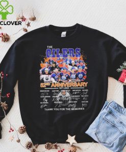 The Oilers 52nd Anniversary 1971 2023 Thank You For The Memories Signatures Shirt