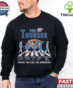 The Okc Thunder Abbey Road Thank You For The Memories Signatures Shirt