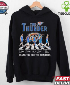 The Okc Thunder Abbey Road Thank You For The Memories Signatures Shirt