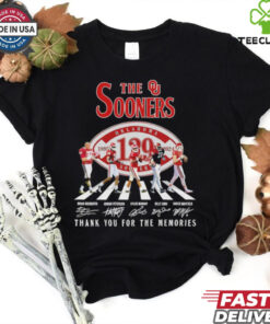 The Oklahoma Sooners 129th Anniversary 1895 2024 signatures shirt