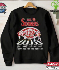 The Oklahoma Sooners 129th Anniversary 1895 2024 signatures shirt