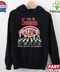 The Oklahoma Sooners 129th Anniversary 1895 2024 signatures shirt