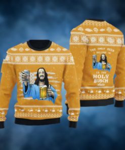 The Only Beer I Believe In Is Busch Latte Ugly Sweater