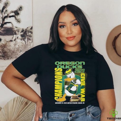 The Oregon Duck Mascot 2023 Civil War Champions Shirt