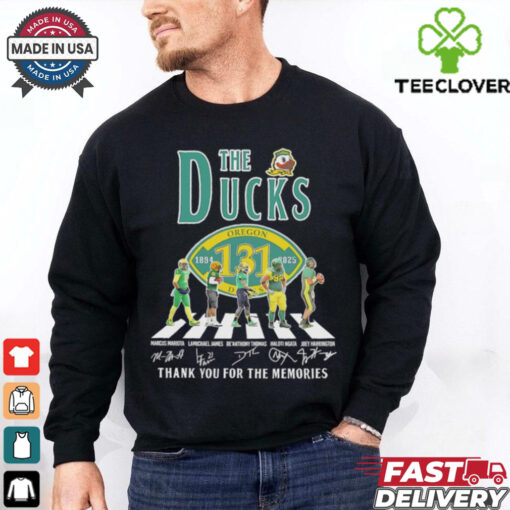 The Oregon Ducks 131st Anniversary 1894 2025 thank you for the memories shirt
