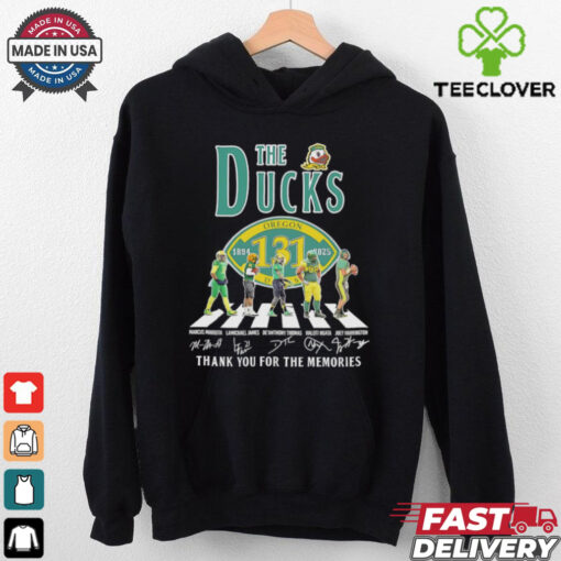 The Oregon Ducks 131st Anniversary 1894 2025 thank you for the memories shirt