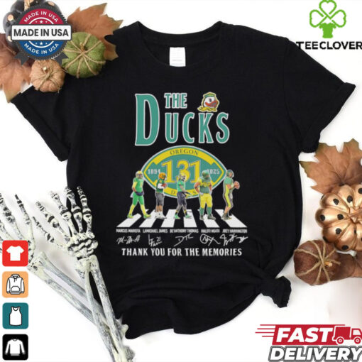 The Oregon Ducks 131st Anniversary 1894 2025 thank you for the memories shirt