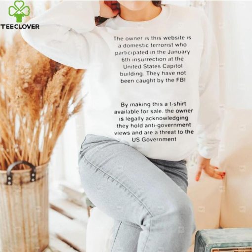The Owner Of This Website Is A Domestic Shirt