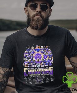 The Pacific 12 Conference Football 2023 Washington Huskies Team Champions Signatures T Shirt 3 The Pacific 12 Conference Football 2023 Washington Huskies Team Champions Signatures T Shirt