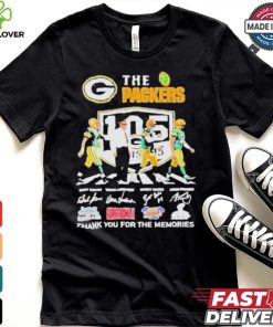 The Packers 105 Years Thank You For The Memories Women Shirt