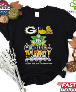 The Packers 106 years thank you for the memories signatures shirt for Fan