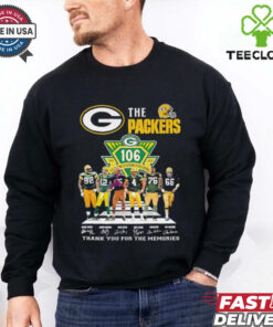 The Packers 106 years thank you for the memories signatures shirt for Fan
