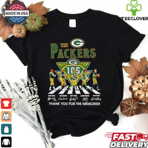 The Packers abbey road 105th Anniversary 1919 2024 signatures shirt