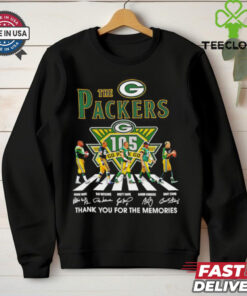The Packers abbey road 105th Anniversary 1919 2024 signatures shirt