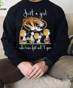 The Peanut Just A Girl Who Loves Fall And Mizzou Tigers Football Shirt