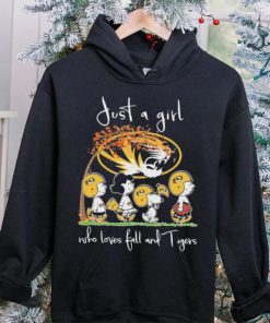 The Peanut Just A Girl Who Loves Fall And Mizzou Tigers Football Shirt