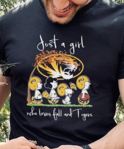 The Peanut Just A Girl Who Loves Fall And Mizzou Tigers Football Shirt