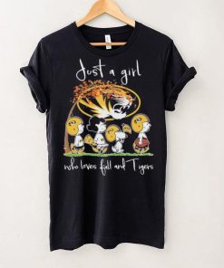 The Peanut Just A Girl Who Loves Fall And Mizzou Tigers Football Shirt
