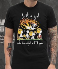 The Peanut Just A Girl Who Loves Fall And Mizzou Tigers Football Shirt