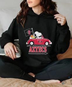 The Peanut Snoopy and Woodstock Riding Car San Diego State Aztecs 2023 Shirt