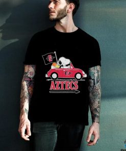 The Peanut Snoopy and Woodstock Riding Car San Diego State Aztecs 2023 Shirt