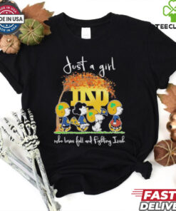 The Peanut just a girl who loves fall and Notre Dame Fighting Irish 2024 shirt