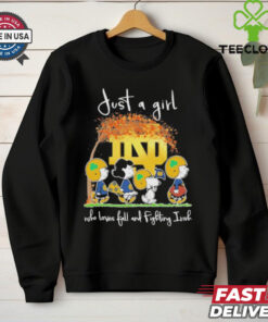 The Peanut just a girl who loves fall and Notre Dame Fighting Irish 2024 shirt