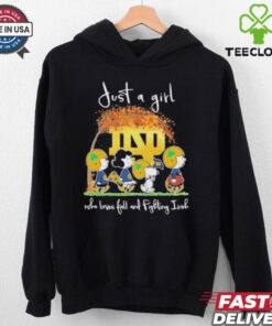 The Peanut just a girl who loves fall and Notre Dame Fighting Irish 2024 shirt