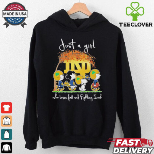 The Peanut just a girl who loves fall and Notre Dame Fighting Irish 2024 shirt