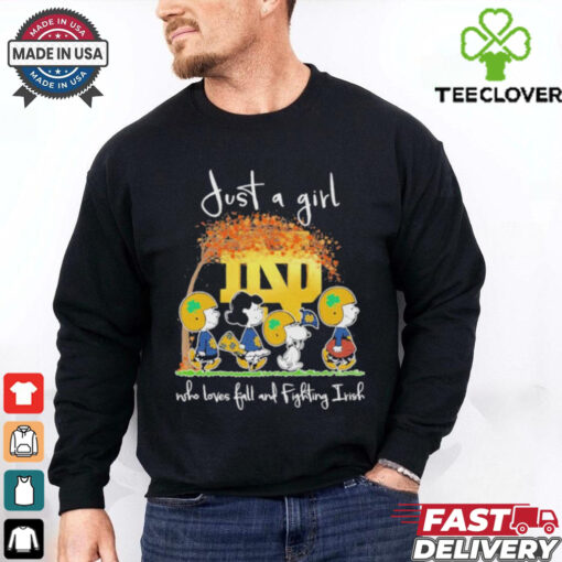 The Peanut just a girl who loves fall and Notre Dame Fighting Irish 2024 shirt