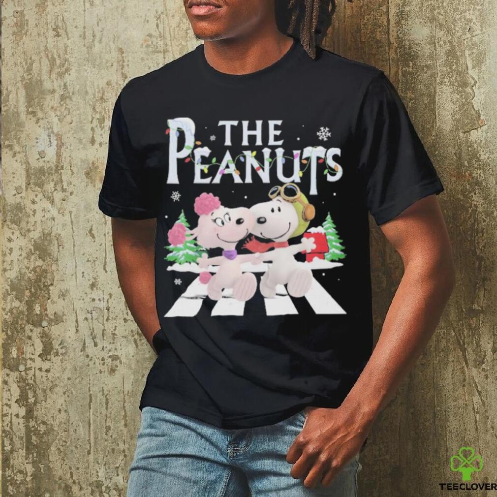 The Peanuts Abbey Road Happy Merry Christmas Shirt The Peanuts Abbey Road Happy Merry Christmas Shirt