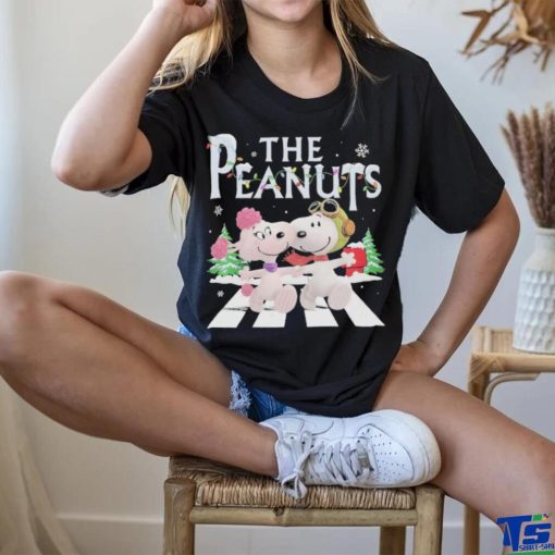 The Peanuts Abbey Road Happy Merry Christmas Shirt