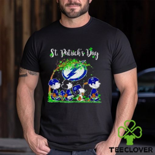 The Peanuts Abbey Road Tampa Bay Lightning St Patrick’s Day T Shirt