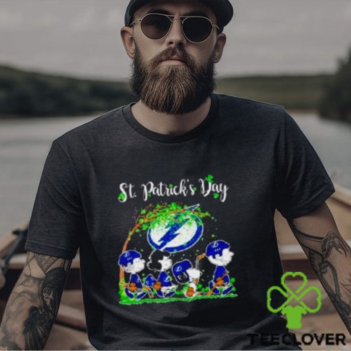 The Peanuts Abbey Road Tampa Bay Lightning St Patrick’s Day T Shirt