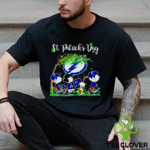 The Peanuts Abbey Road Tampa Bay Lightning St Patrick’s Day T Shirt