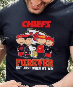 The Peanuts Characters Kansas City Chiefs Forever Not Just When We Win 2024 hoodie, sweater, longsleeve, shirt v-neck, t-shirt