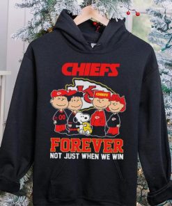 The Peanuts Characters Kansas City Chiefs Forever Not Just When We Win 2024 hoodie, sweater, longsleeve, shirt v-neck, t-shirt