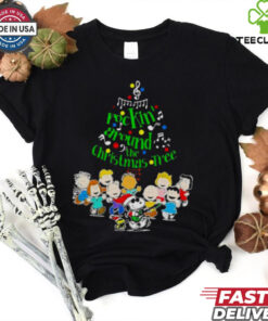 The Peanuts Characters Rockin’ Around the Christmas Tree shirt