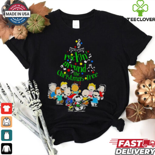 The Peanuts Characters Rockin’ Around the Christmas Tree shirt
