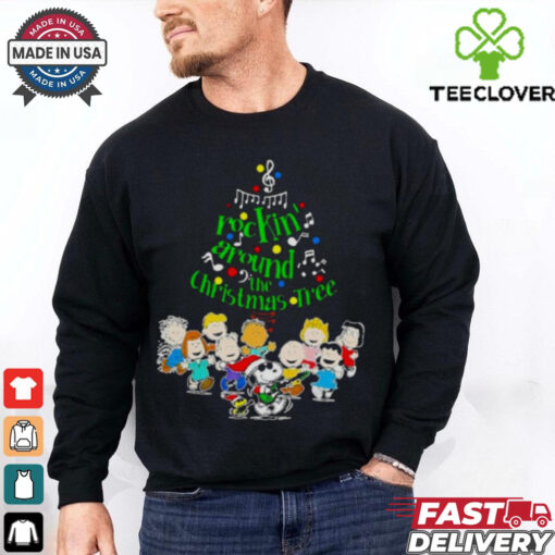 The Peanuts Characters Rockin’ Around the Christmas Tree shirt
