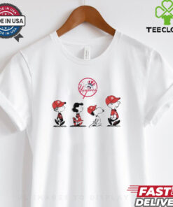 The Peanuts Characters Walking New York Yankees Baseball 2024 T hoodie, sweater, longsleeve, shirt v-neck, t-shirt